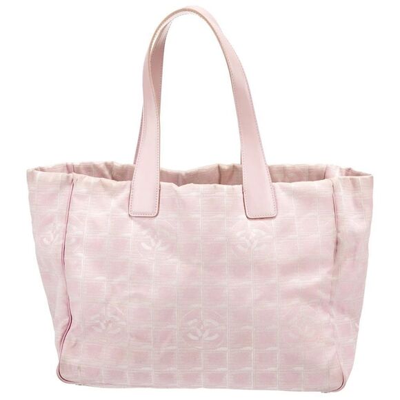 CHANEL Pink CC logo Travel  Ligne Tote - Picture 10 of 16
